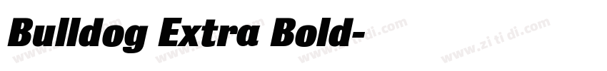 Bulldog Extra Bold字体转换